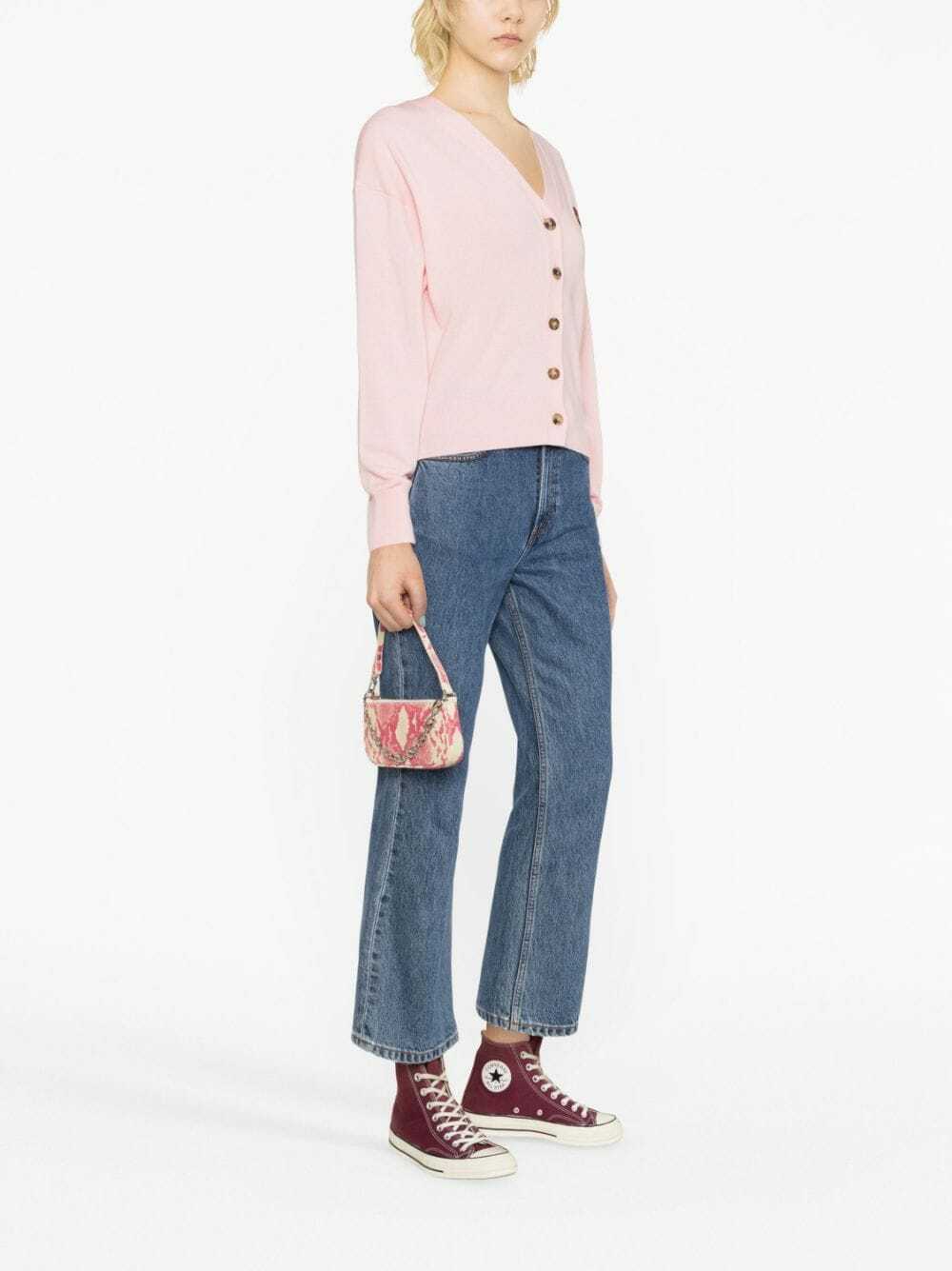 トップス KENZO BOKE FLOWER CREST CARDIGAN KENZO Boke Flower Crest Cardigan Beige at CareOfCarl.com