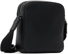 BOSS Black Faux-Leather Messenger Bag