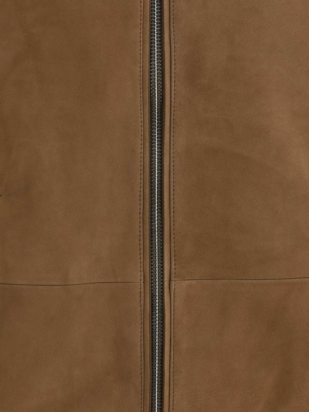 Yves Salomon Suede Bomber Jacket
