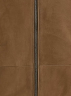 Yves Salomon Suede Bomber Jacket