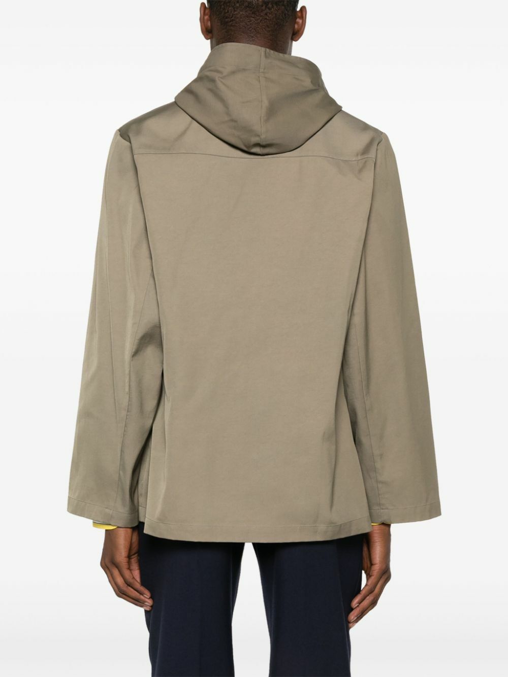 Labrum London Neutral Hooded Parka Coat
