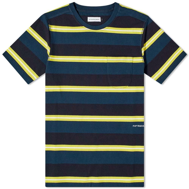 Photo: Pop Trading Company Striped Pocket Tee