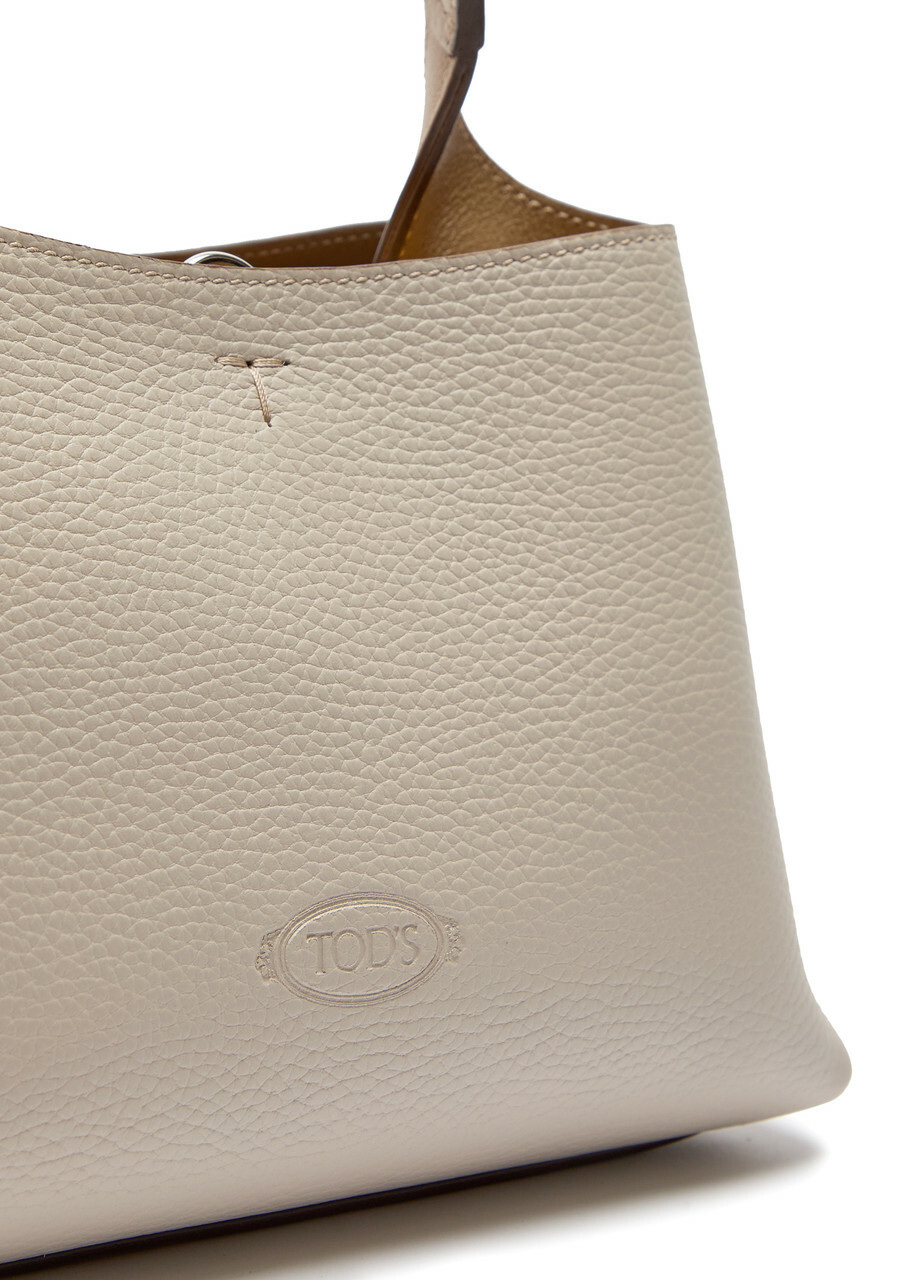 Tods Florida Mini Leather Tote bag - Ivory - One Size