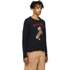 Rhude Black Bucking Horse Sweater