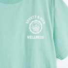 Sporty & Rich Men's Emblem T-Shirt in Aquamarine/White