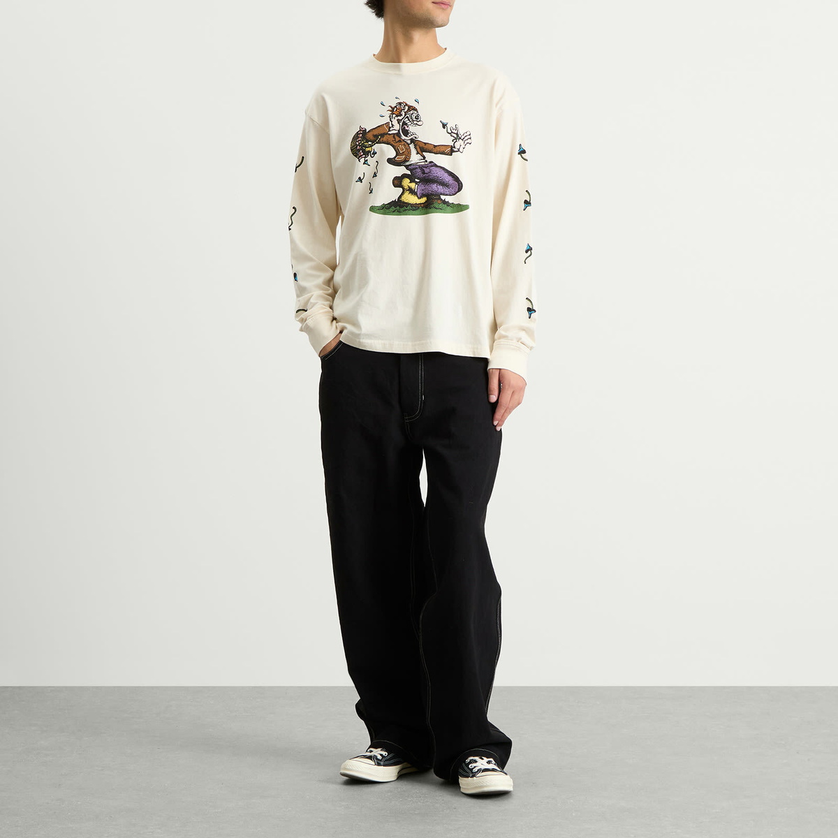 Story mfg. Men's Grateful T-Shirt Ls in The Trip