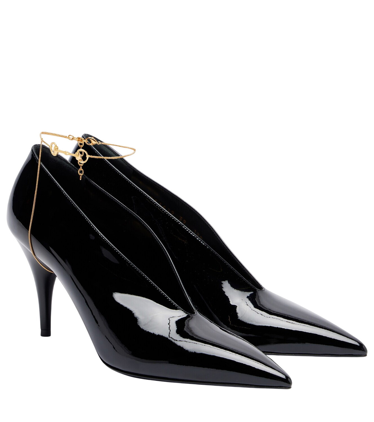 Gucci Crystal-embellished satin slingback pumps Gucci