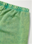 Les Tien - Garment-Dyed Fleece-Back Cotton-Jersey Sweatpants - Green
