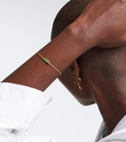 Sydney Evan Pea Pod 14kt gold bracelet with jades
