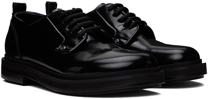 AMI Paris Black Anatomical Toe Derbys