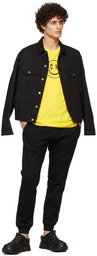 Moschino Black Smiley Edition Cotton Gabardine Jacket