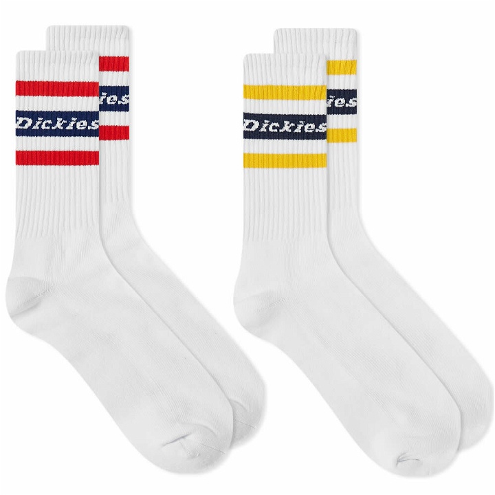 Photo: Dickies Men's Genola Sock - 2 Pack in White