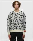 Heron Preston Dalmatian Print Crewneck Black/White - Mens - Pullovers