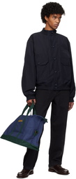 Palmes Blue & Green Logo Duffle Bag