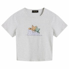 Dime Women's Fluff T-Shirt in Ash