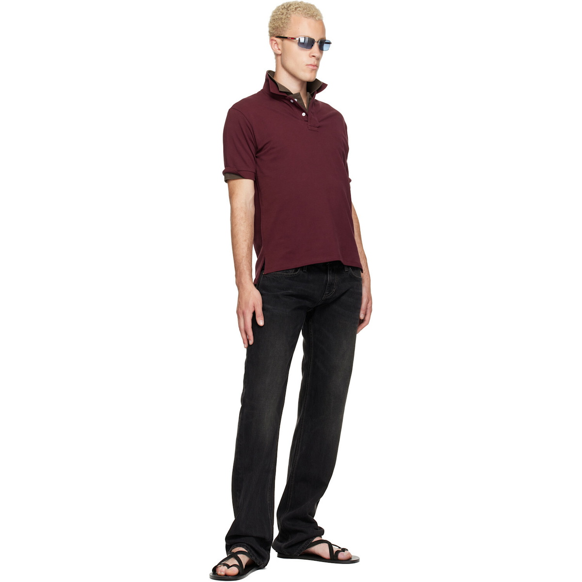 Raimundo Langlois Black Slim Straight Jeans
