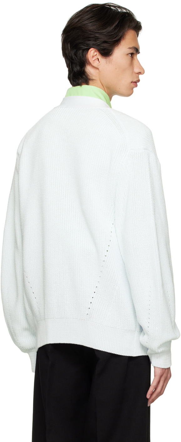 Recto Blue Relaxed-Fit Cardigan