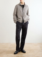 Brioni - Asolo Straight-Leg Wool Drawstring Trousers - Gray