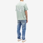 AMIRI Men's Staggered Logo T-Shirt in Frosty Green