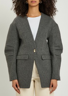 Akyn Harlow Fitted Wool Jacket Grey