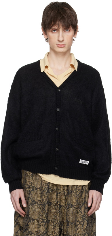 Photo: WACKO MARIA Black Mohair Knit Cardigan
