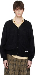 WACKO MARIA Black Mohair Knit Cardigan