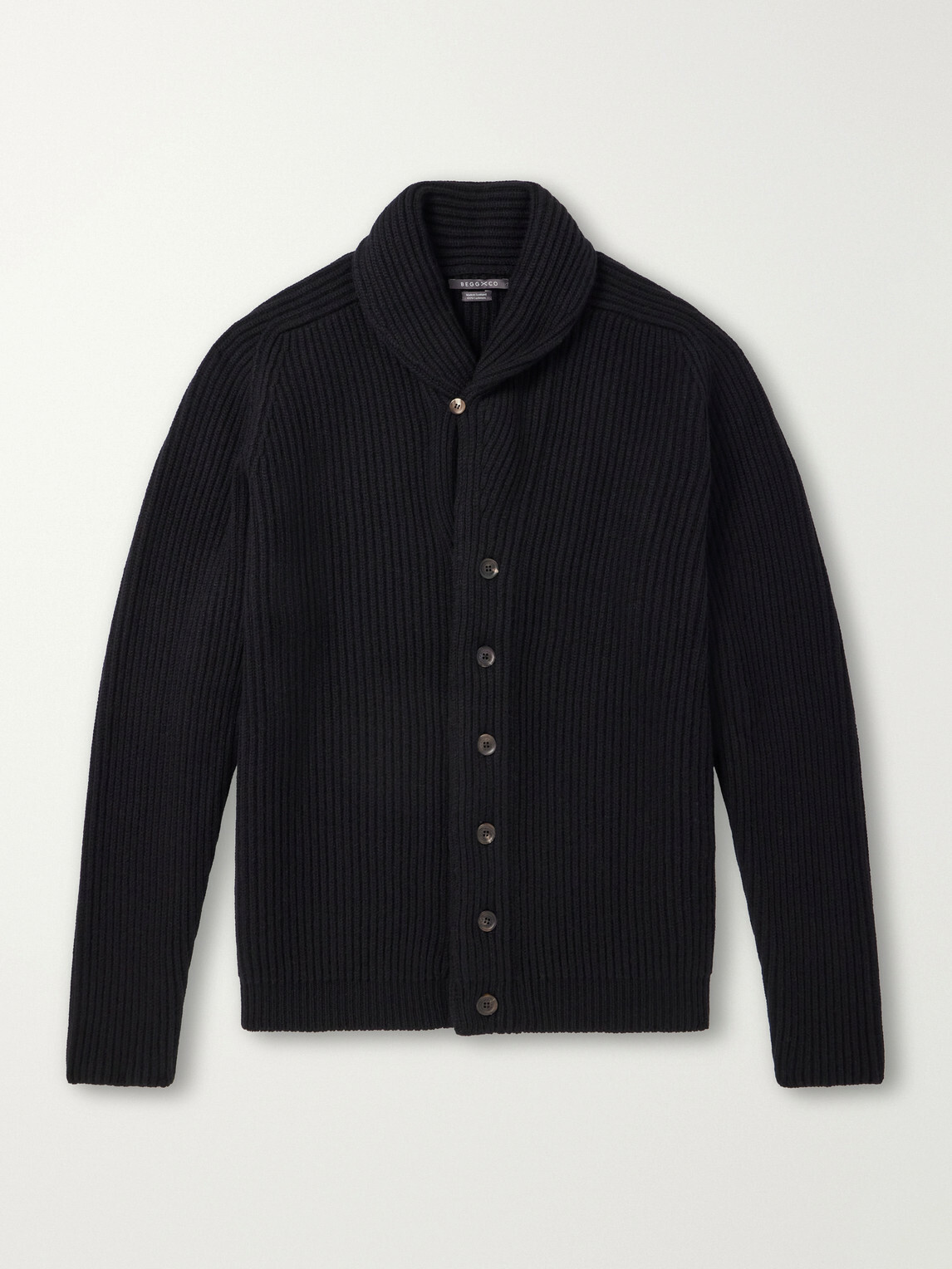 Begg & Co - Yacht Cashmere Cardigan - Black