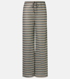 Oséree Lumière striped straight pants