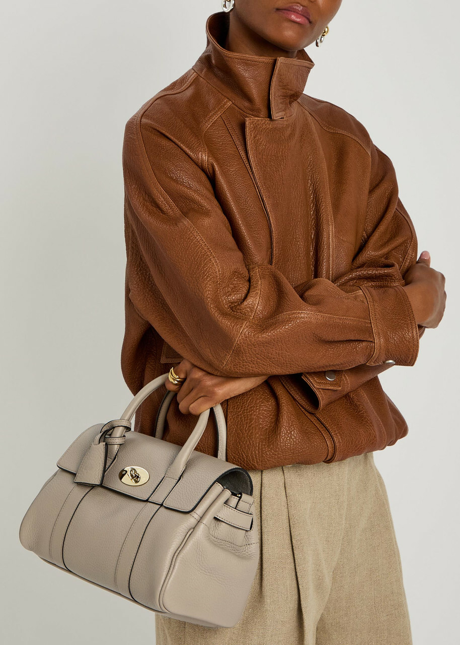 Mulberry Bayswater Grained Leather Cross-body bag - Taupe - One Size