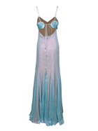 Maria Lucia Hohan Giustina Light Blue Silk Dress