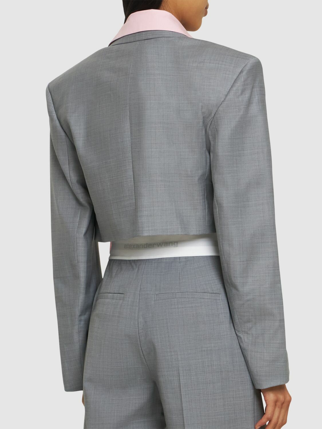 Alexander Wang ☆グレー Pre-Styled ラップ キャットスーツ Pre-Styled Wrap Catsuit in GREY | alexanderwang®