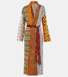 Alanui Scent of Incense patchwork coat
