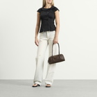 MARGESHERWOOD Women's Soft Boston EW Bag in Washed Brown Pull-Up 
