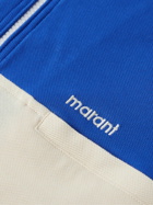 Marant - Arian Logo-Embroidered Colour-Block Cotton-Piqué Sweatshirt - Green