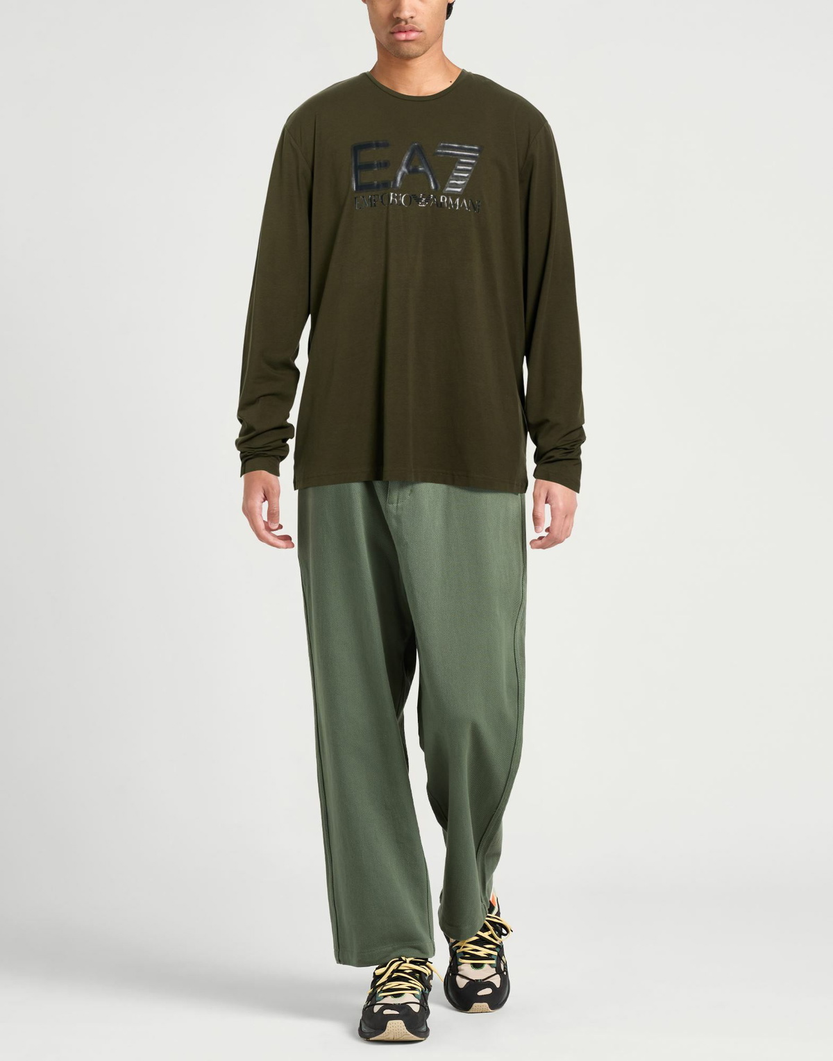 Ea7 Mens T-shirt Military in Green