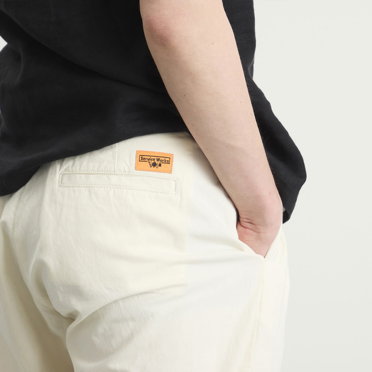 Service Works Men's Twill Part Timer Pants in Off White