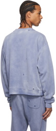 John Elliott Purple Sundrenched Thermal Lined Folsom Sweatshirt