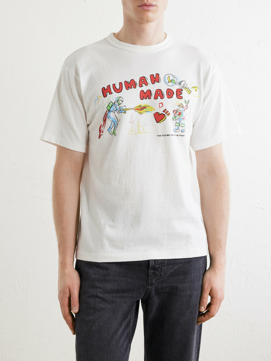 Human Made - Printed Cotton-Jersey T-Shirt - White