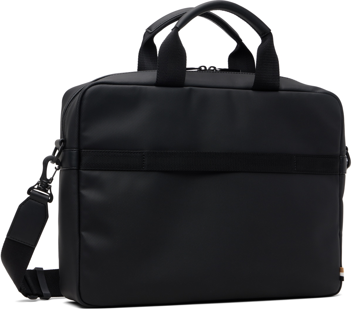 BOSS Black Logo Flag Document Briefcase