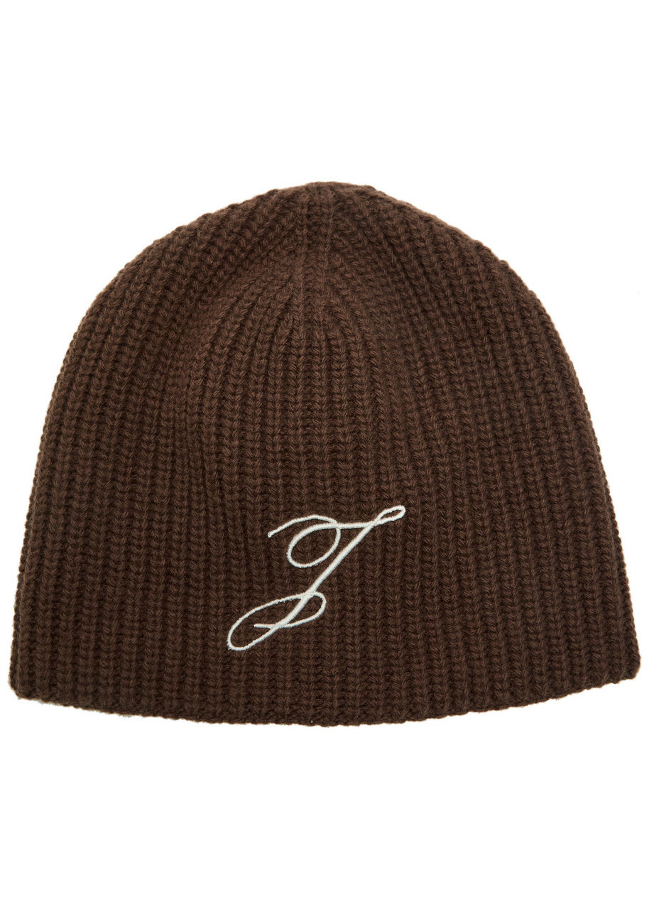 JACQUEMUS Le Bonnet Neve ロゴ ニット帽 ブラウン Le Bonnet Neve beanie in brown - Jacquemus | Mytheresa