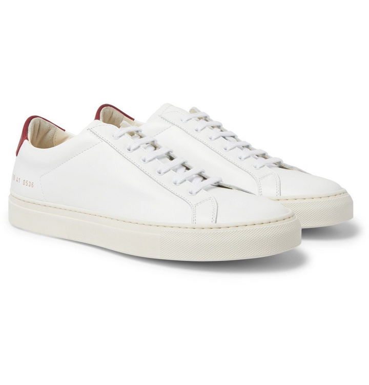 Photo: Common Projects - Achilles Retro Leather Sneakers - White