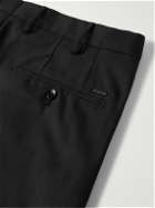 Incotex - Slim-Fit Twill Trousers - Black