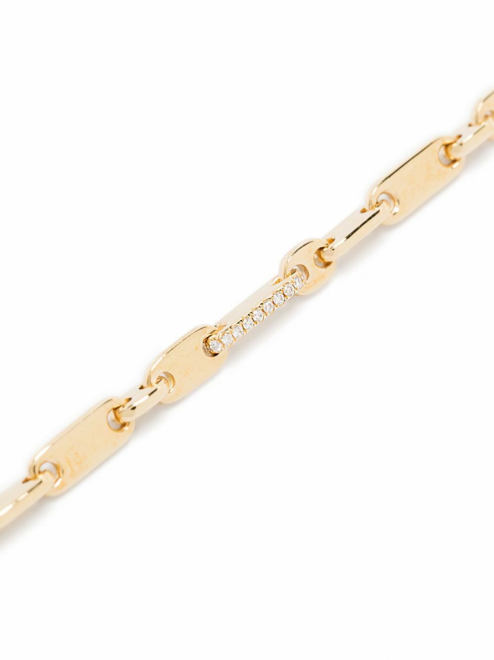 MAOR 18K Yellow Gold Monolinka Diamond Bracelet