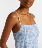 Velvet Senara striped cotton-blend maxi dress
