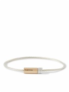 Le Gramme - 7g Polished Recycled Sterling Silver and 18-Karat Gold Bracelet - Silver