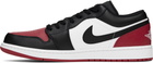 Nike Jordan Black & Red Air Jordan 1 Low Sneakers