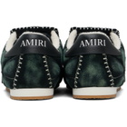 AMIRI Black & Green Pacific Flat Sneakers