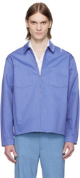Marni Blue 'Marni' Symbol Overshirt