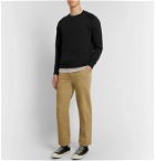 Entireworld - Slim-Fit Mélange Fleece-Back Organic Cotton-Jersey Sweatshirt - Black