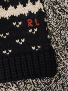 Polo Ralph Lauren - Cable-Knit and Fair Isle Wool, Cotton and Linen-Blend Scarf